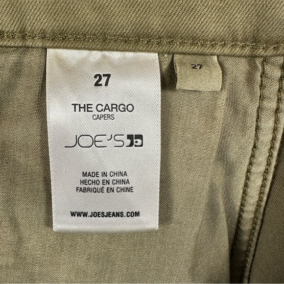 Joe’s Jeans Women’s The Cargo Skirt Denim Utility Raw Hem Capers Green NWT - Picture 6 of 10